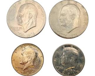 Kennedy Half Dollar  Eisenhour Dollar Coins 67.9g