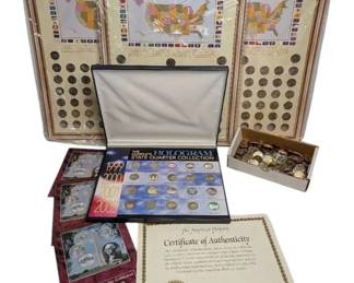 Complete Hologram State Quarter Set, Three 50 State Quarter Collections,  More