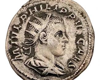 Ancient Roman Silver Antoninianus Coin  Philip II 4.86g