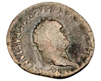 Ancient Roman Silver Denarius Coin  Titus, 7281 A.D. 2.7g