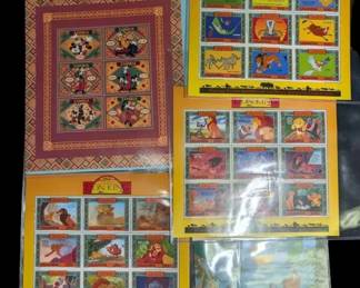 Stamps 22 Disney Movie Stamps From Uganda, Zambia  More