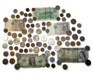 Wheat Pennies, JFK Coins,  Foreign Currency