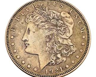 1921 Morgan Silver Dollar Coin 26.70g