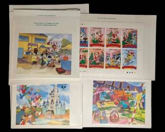 Stamps 3 Mickey Mouse Disney Stamps From Sierra Leone