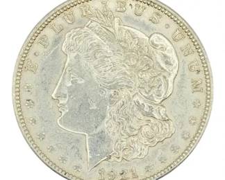 1921 Morgan Silver Dollar Coin 26.82g