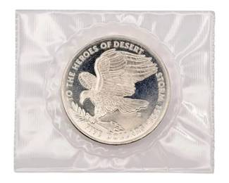 Sealed 1991 5 Dollar Republic of the Marshall Islands Coin 30.00g