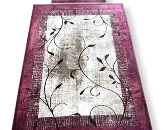Two Allen  Roth Tinsley Red Indoor Rugs