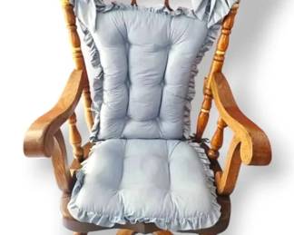 Wooden Rocking Chair With Cushion