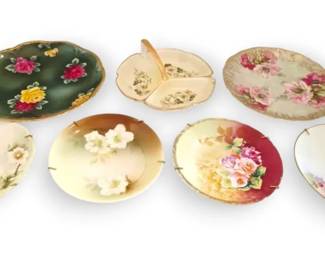 Vintage Floral Plates