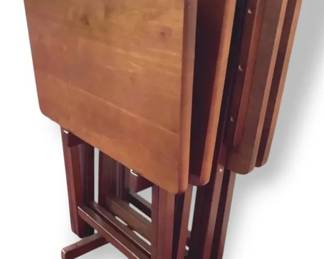 Wooden TV Tray Tables With Stand