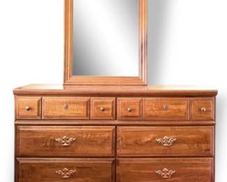 Lea 6Drawer Dresser With Vanity Mirror