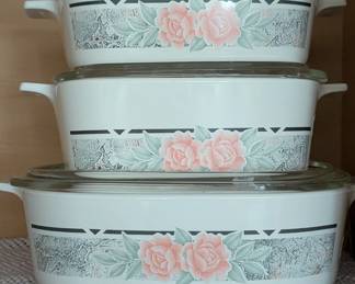 Corningware Rose and Silk