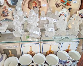 Hummel Crystal figures and Month mugs