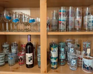 Holiday stemware, Derby Glasses, Souvenir Derby bottle of wine