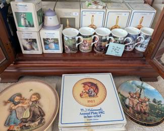 Hummel bells, plates, mugs