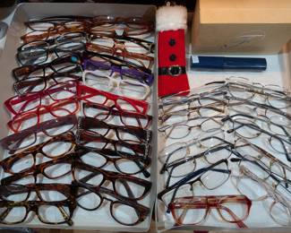 About three dozen pairs of readers!
