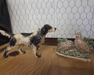 Cast Iron Pointer & McCoy Planter