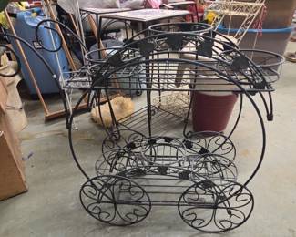 Wrought Iron Garden Cart