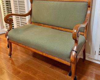 Oak settee fabrics perfect