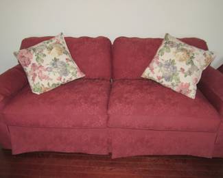 Sofa and matching loveseat