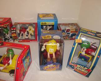M&Ms candy dispensers