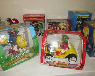 New in Box Collectible M&Ms candy dispensers