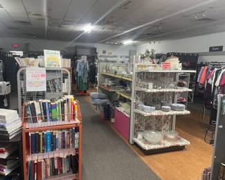 books, home goods and dishwares