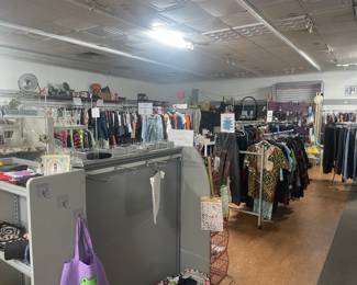clothing, pet products, tons of books