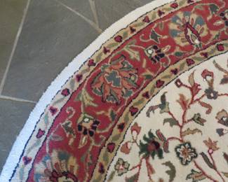 Round wool rug - I think this is 8' round.