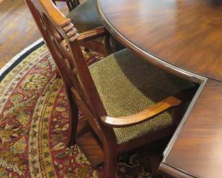 Vanguard dining table - each section unlatches to adjust the size of the table.