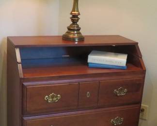 Vintage Child Craft changing station with storage