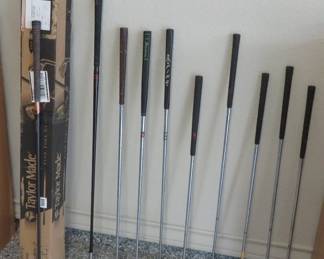 Golf clubs - new TaylorMade irons, Ping, Golfsmith