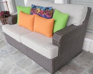 Wicker sofa