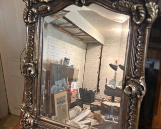gold carved mirror