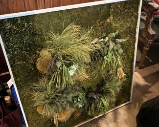 Framed green wall art/home decor (1 of 3)