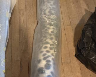 brand new "animal" print rug - snow leopard 