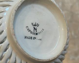 Vintage Capodimonte bowl