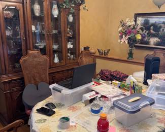 Dining Room Table and Breakfront