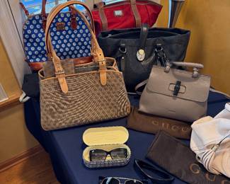 Handbags and sunglasses