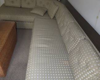 MCM sectional/two twin beds/storage and shelves.