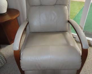 La Z Boy leather recliner.
