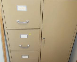 Metal filing cabinet