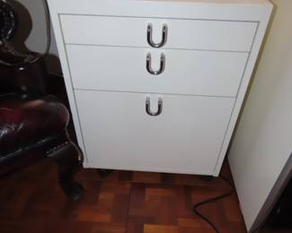 One of two filing drawer cabinets.