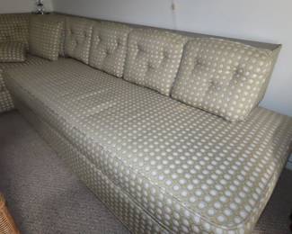 MCM sectional/two twin beds/storage and shelves.