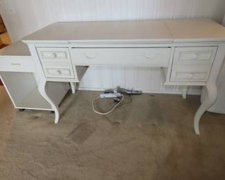 White (new) computer desk and printer table.