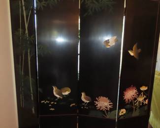Fourfold Asian screen.