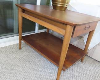 MCM end table with drawer and shelf. Lane