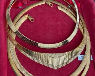 Heavily gold plated necklaces