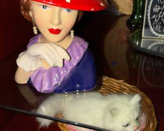 Lady head vase