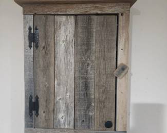 Rustic hanging cabinet